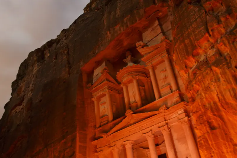 Petra by night