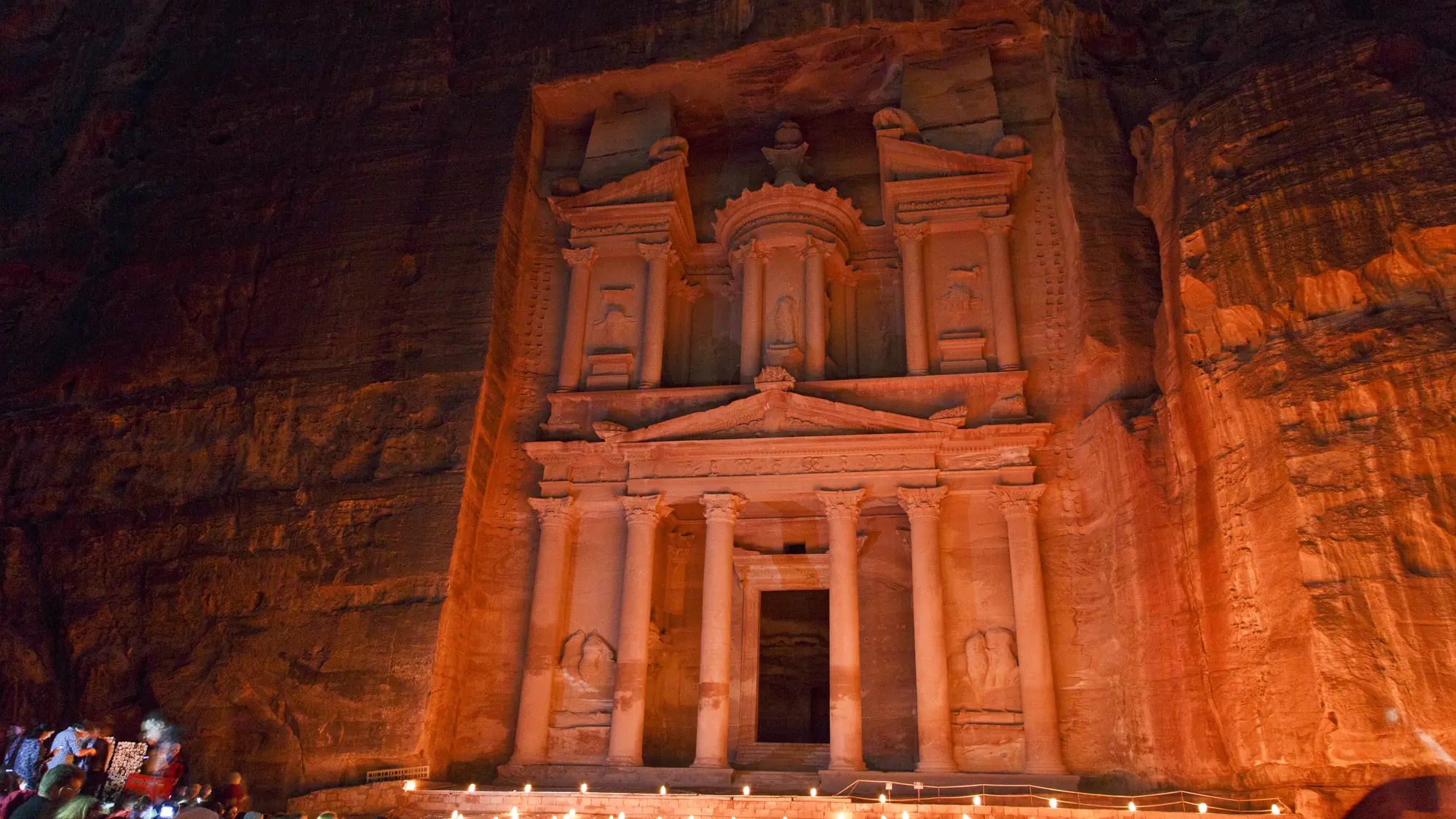The Treasury at Petra by candlelight
